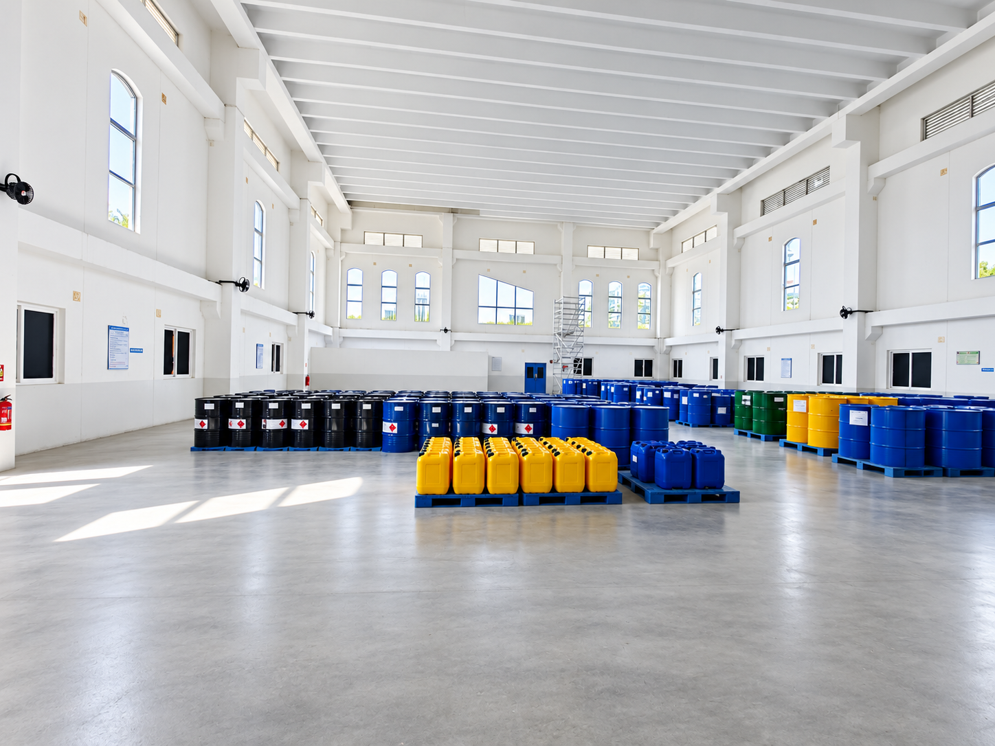 Finished goods storage at the Clearsynth facility