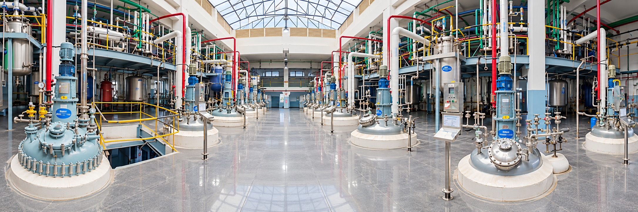 Panoramic view of the Clearsynth reactor hall